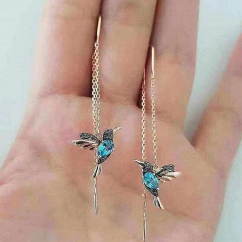 Colibri Emaille & Zirkonia Oorbellen