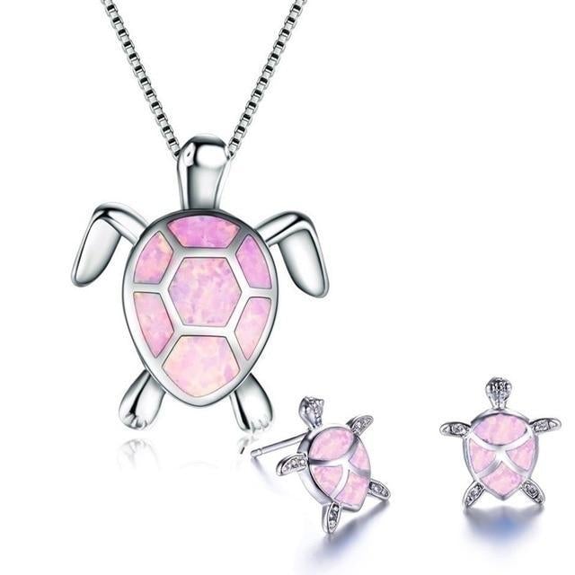 Opal Zeeschildpad Sieraden Set
