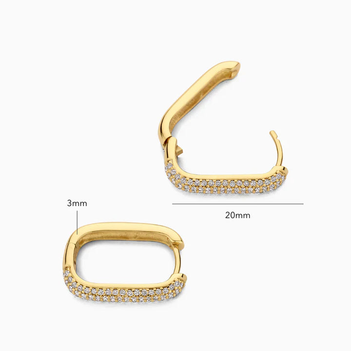 Iconic Pavé Hoop Earrings